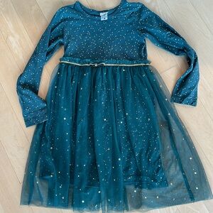 Hanna Andersson Red Dress with Gold Accents